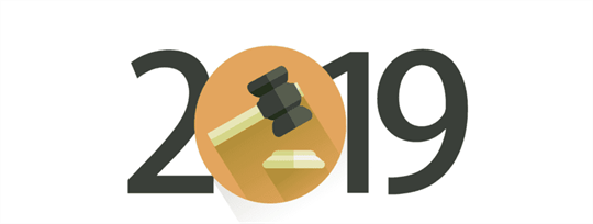 2019 and gavel icon