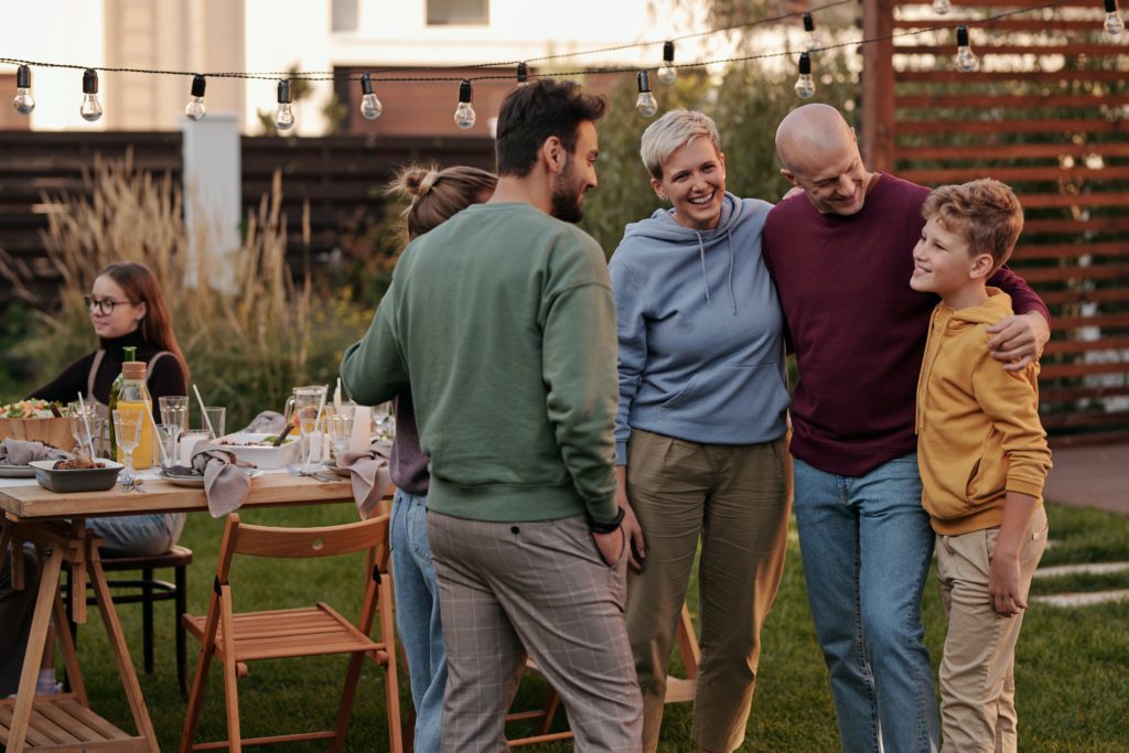 family spending time together