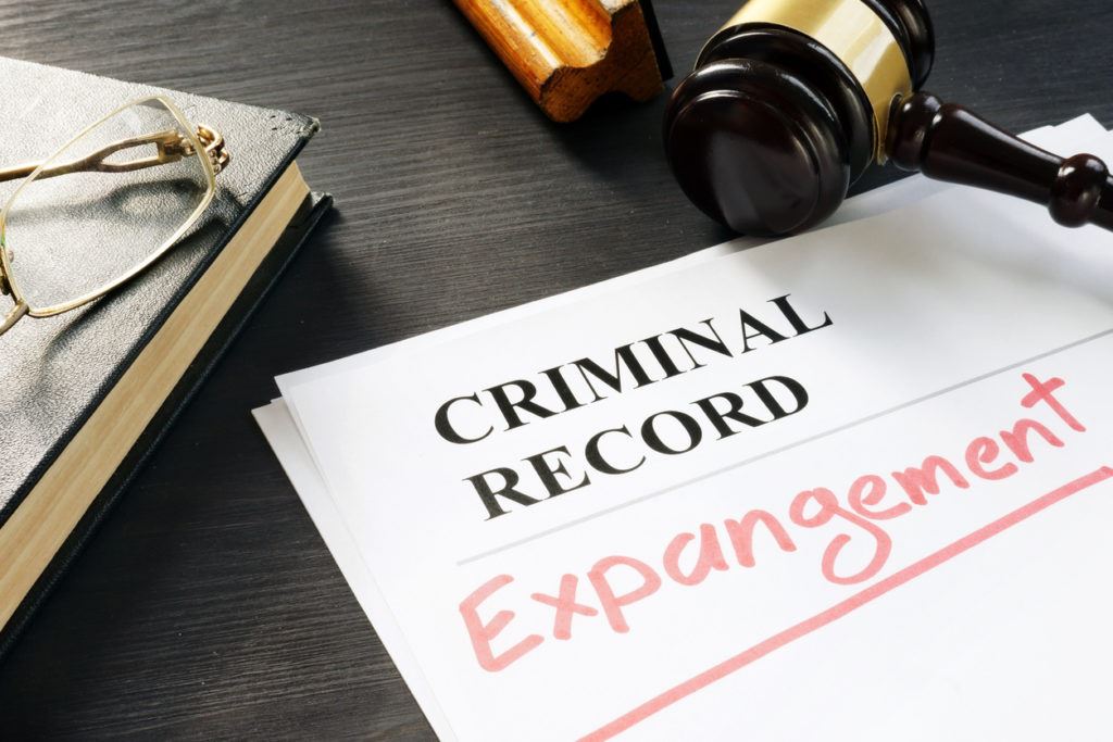 Photograph of a Criminal Record reading "Expunged"
