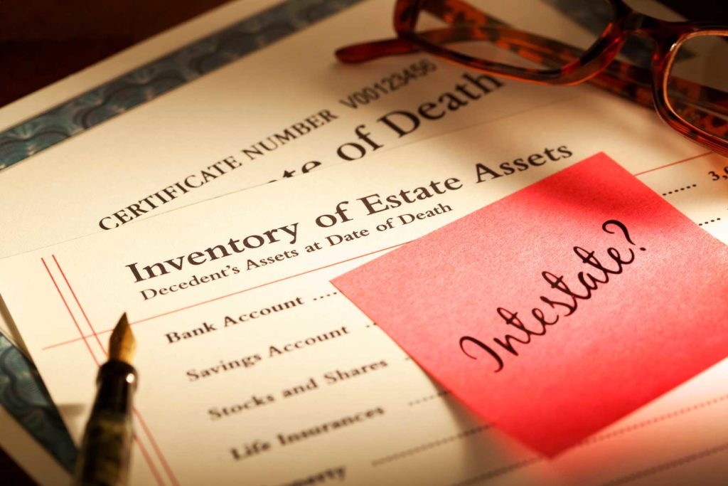 inventory of estate assets paperwork