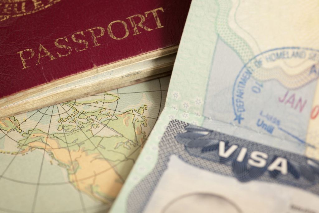 Photograph of a US Visa